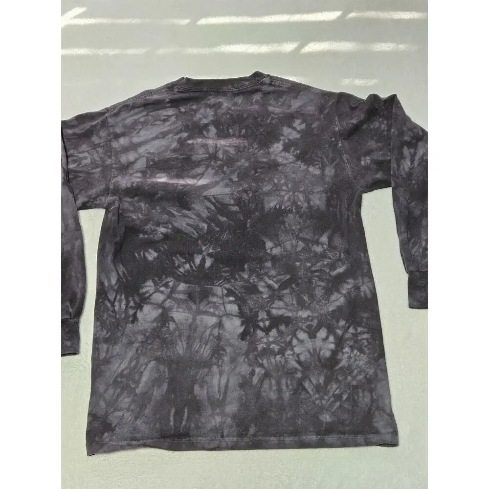 The Mountain Tribal Indian Animals Black Tye Dye T Shirt Mens Size S 100% Cotton - Picture 8 of 8